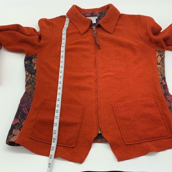 Soft Surroundings Burnt Orange Jacket LARGE - Picture 11 of 14